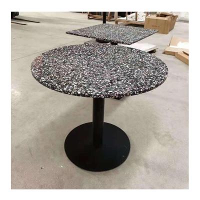 China Durable Wholesale Artificial Stone Round /Square Coffee Table Top Terrazzo for sale