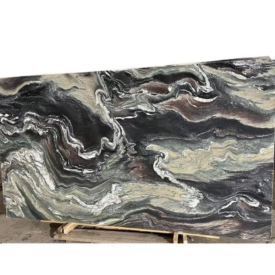 China Modern Natural Kinawa Violet Landscape Purple Marble for Wall Panel and Floor Tiles for sale