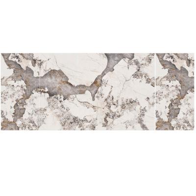 China Durable Artificial Porcelain Agglomerated Stone Gray Marble Big Slab Stone New Style Wall Tile for sale