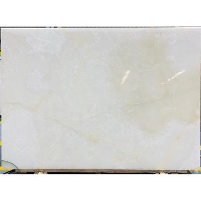 China White Onyx Marble Flooring Modern Translucent Transparent Wall Cladding for sale