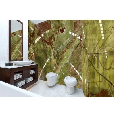 China China Green Onyx Marble Decoration Price Bathroom Material Natural Stones Wall Tiles for sale