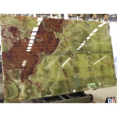 China Factory price material panel decoration natural transparent green marble onyx onyx stone for sale