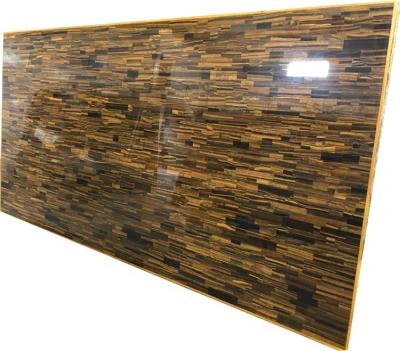 China Interior Wall Flooring Application Chinese Natural Yellow Tiger Eye Tiger Eye Gemstone Slab for sale