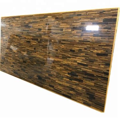 China Interior Wall Flooring Application Chinese Natural Yellow Tiger Eye Stone Tiger Eye Stone Gemstone Slab for sale