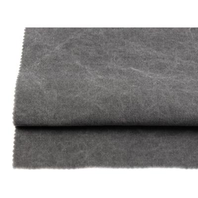 China Various Shrink-Resistant Features Stretch Velveteen-Grey Fabric for sale