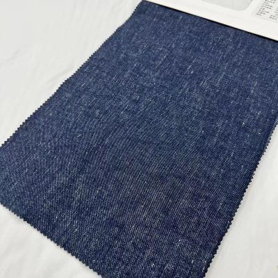 China Metallic cotton stretch twill fabric silver canvas mixed coating on front side for sale