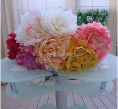 China Wholesale Silk Peony Single Large Artificial Flower Decoration Silk Giant Peony Flower for sale