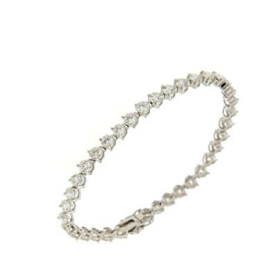 China Nice CLASSIC Products Charm Women's 18K White Gold Diamond Bracelet for sale