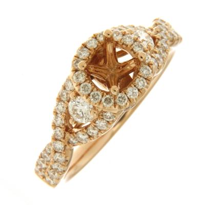 China Hot Selling New Designs Jewelry Daily Wear CLASSIC Fashion Oval With 18K Rose Gold Ring for sale