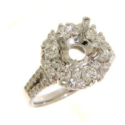 China CLASSIQUE New Product Shining Engagement 18K White Gold Casual Diamond Ring For Girl for sale