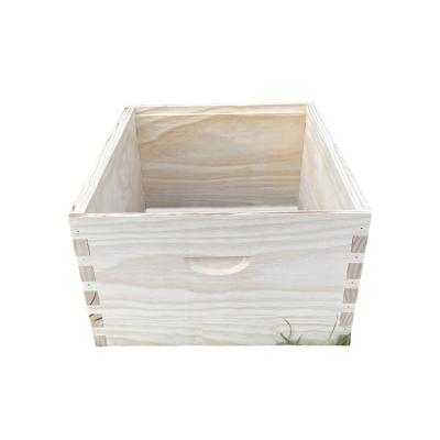 Chine Factory Supply Bee Box for Bee Hive Wholesale Fir Wood 10 Frame Bee Box à vendre