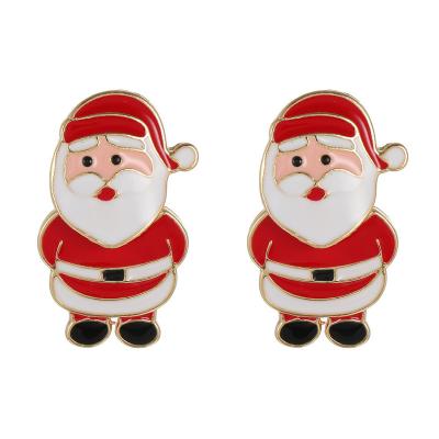 China Environmental Friendly Promotion Design Women Accessories Jewelry Superior Christmas Santa Bell Xmas Stud Earrings For Gift for sale