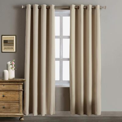 China Wholesale Luxury Blackout Curtains Blackout Windows Thermal Insulated Curtain For Bedroom for sale