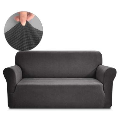 China 3 Cushion Modern Elastic Spandex Sofacover Slipcovers For Leather Couch Covers for sale