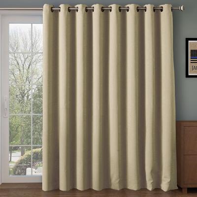 China US Local Blackout US Local Delivery Blackout One Panel Blackout Sliding Door Patio Door Curtain Plug-in European Style for sale