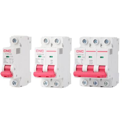 China 2pole 230v mcb 4500 two phase miniature circuit breaker for sale