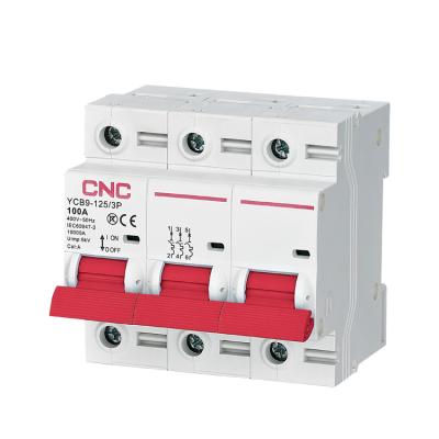 China 63 AM 1phase 6ka 63a Mcb 6000 125 Amp Miniature Circuit Breaker for sale