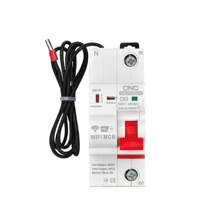 China Smart Mcb Elcb 400v Wifi Circuit Breaker 6KA for sale