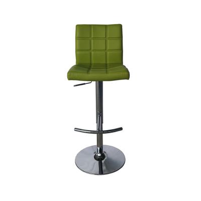 China 360 Degree Rotating Wholesale Luxury Green Leather Modern Kitchen Bar Stools Cheap Chairs Swivel With Back for sale