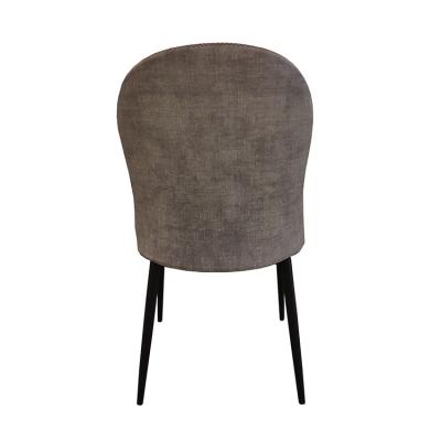 China Comfortable Nordic Modern Restaurant Fabric Dining Chair High Quality Metal Legs Home Furniture for sale