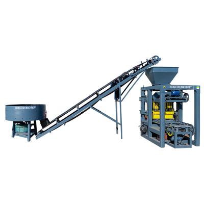 China BLOCKTECH Hotels Hot Selling Semi Automatic Cement Paver QTJ4 26C Concrete Hollow Block Making Machine for sale