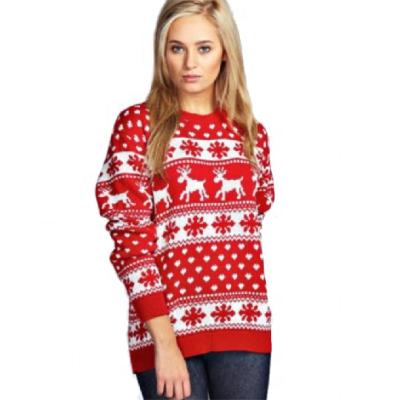 China Ugly Christmas Free Size Women Long Sleeve Sweater Anti Shrink Wholesale Anti Shrink Sweater Knitted Sweaters for sale