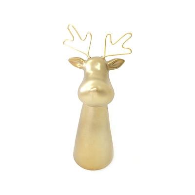 China New Design Christmas Ornaments Reindeer Customizable Home Decoration Ceramic Christmas Metal Elk for sale