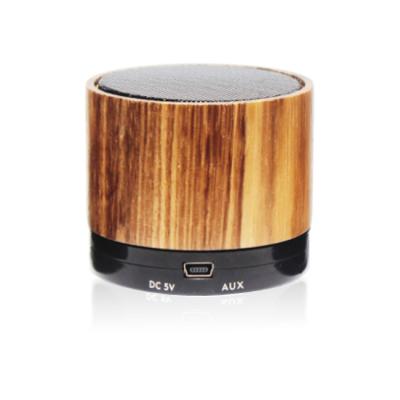 China Good Quality 1800mAh Battery Mini OEM Brand Wireless Speaker Wood With FM Radio for sale