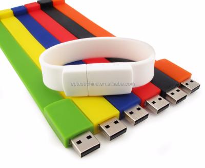 China Cheapest price hotsales wristband usb sticker/customize USB flash drives for sale