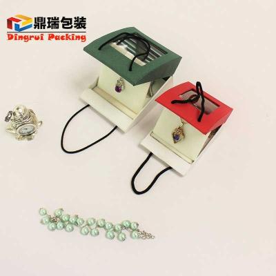 China China Handmade Factory Made Handbag Shaped Cardboard Pendant Jewelry Gift Packaging Boxes for sale