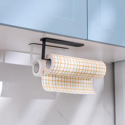 China OEM ODM Modern Kitchen Paper Towel Rack Tissue Hanging Rack Under Cabinet Paper Roll Holder for sale