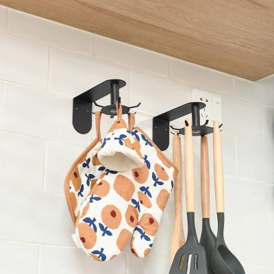 China China Manufacturer Kitchen Cooking Tools Sustainable Storage Hangs 360 Degree Wall Mounted Rotating Hook for sale