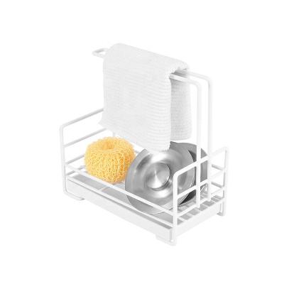 China Customized Viable Sink Sponge Drying Rack Soap Sponge Drain Rack Dishcloth Sponge Organizer for sale