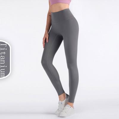 China ZISUEX Breathable Thick High Waist Yoga Pants With Pockets Tummy Control Workout Running Yoga Gaiters For Women for sale