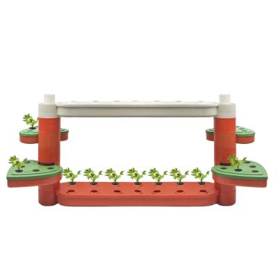 China Hydroponic Vegetable OMANA Soilless Diy Hydroponic Farm Growing Rack Lettuce Growing Rack for sale