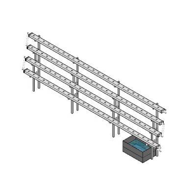 China Hydroponics Nft Hydroponics Vegetables Diy Aquaponics Pipe Support System For Tomato for sale