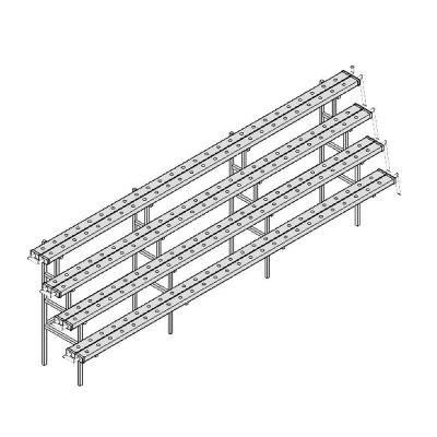 China Modern Aquaponics Vertical Grow Systems Hydroponic Channels Nft for sale