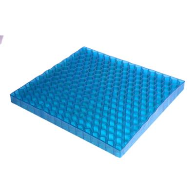 China Massage Health Care Car Cushion Hexagon Honeycomb Design Relieve Pressure Gel Back Cushion for sale