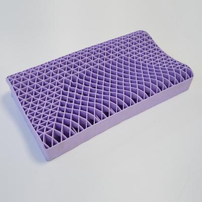 China Therapy Gel Band Grid Silicone Washable 3D Pillow Cool Band Gel Pillow For Sleeping Neck Support Pillows for sale