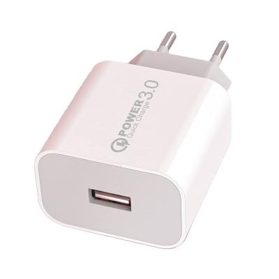 China High Quality New Product Portable USB Charger Wall Charging Adapter 18W Mobile Phone Fast Charging for sale