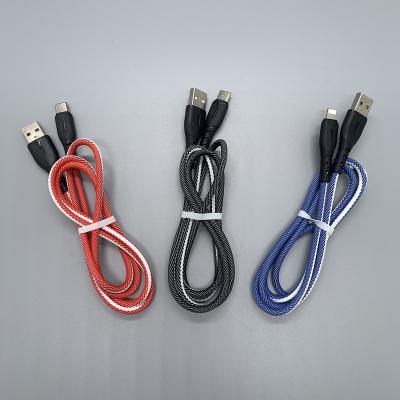 China Cheap Micro Cell Phone 2.5A 1M Cell Phone Mobile USB Micro Data Cable For Type C Iphone Android Phone Charging Cable for sale