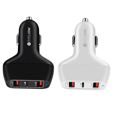 China Custom Portable Mobile Phone OEM/ODM Cravel Fast DC Car Charger For iPhone Compatible With Various Smart Devices for sale