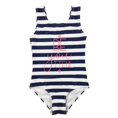 China Breathable Letter Printing Babies Swimsuit Babies Swimwear Children Kid Swimming Suit Bikini One-Piece Swimwear for sale