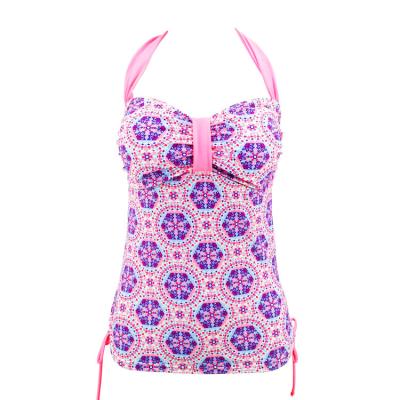 China Woman 2022 central ties tankini swimwear factory supply designers swimwear straps women antibacterial direct braided swimwear for sale