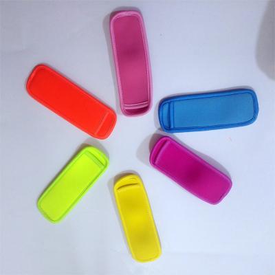 China RTS Solid Color Waterproof Ice Pop Sleeves Neoprene Popsicle Bag Holder Hot Selling for sale