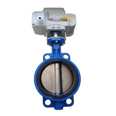 China Air Conditioning Device Large Diameter Valve 220V 380V Power Control Central Power Control Electric Butterfly Valve for sale