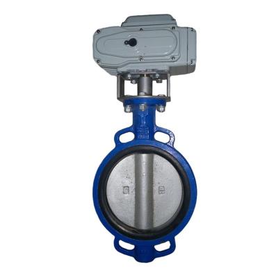 China Central Power Supply AC24v Input and Output 0-10V or 4-20mA Electric Air Conditioning Control Valves Electric Butterfly Valve for sale