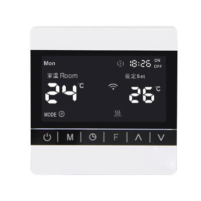 China Modern Floor Heating Control Panel Carbon Fiber Thermostat Electric Graphene Heating Thermostats for sale