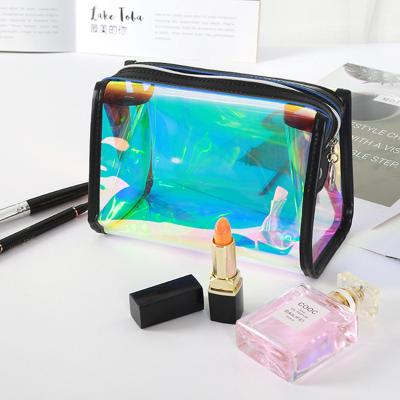 China Clear Make Up Tote Travel Toilet Compliant Bags TPU Zipper Waterproof Makeup PVC Cosmetic Bags Bag for sale