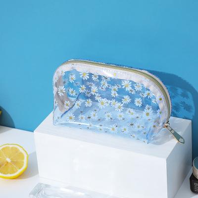 China Clear Make Up Transparent Colorful Cosmetic Bag Storage Bag Pouch For Travel Daily Use for sale